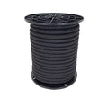 QNR 3/8" Black Shock Cord, Marine Grade Polyester Bungee Cord, 100 ft Spool, UV Resistant Elastic Rope - size: (#12) 3/8" x 100 feet