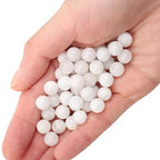 70PCS Natural 8MM Healing Gemstone, Moonstone Energy Stone Round Loose Beads, Semi-Precious Crystal Beads with Free Elastic String for Jewelry Making DIY - color: Moonstone, size: 8MM