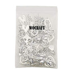 100g(60pcs) Craft Supplies Antique Silver Ballerina Ballet Dancer Charms for Jewelry Making Crafting Findings Accessory for DIY Necklace Bracelet M290 - color: M290