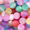 25pcs Resin Transparent Frosted Beads 16mm Cat Eye Circular Rubber Bead Spacer Bead DIY Making Friendship Bracelet Phone Chain Keychain Pen Beads Accessories (Light Mixed Color) - color: Light Mixed color