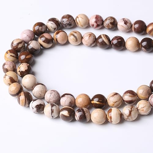 12MM Australian Zebra Round Loose Beads Natural Gem Beads Crystal Energy Stone Beads for Jewelry Making DIY Bracelet Necklace - color: Australian Zebra, size: 12MM