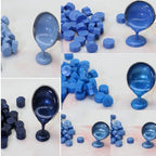 Sealling Wax Atopbb 250Pcs Blue Mix Sealing Wax Beads for WaxSeal Stamp, Blue WaxSeal Beads Set with 5 Colors Perfect for Gift Sealing, Letter WaxSealing (250, Blue Mix) - color: Blue Mix
