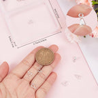 Beebeecraft 1 Box 8Pcs Ice Pick Pinch Bails Sterling Silver Charms Clasps Dangle Pendant Connector for DIY Earring Necklace Jewellery Making - color: Silver#6