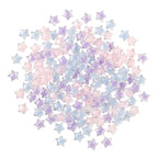 195Pcs Bracelets Beads, Mixed Color Star Transparent Faceted Acrylic Spacer Beads for Jewelry Necklaces Earrings Keychain Making and Crafting DIY Craft Gift - color: Star in Star-195 pcs