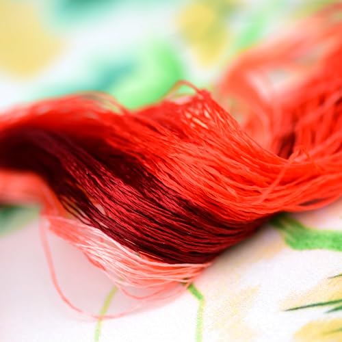 Mulberry Silk Floss Embroidery Thread Floss-Cross Stitch Threads China Silk Woven Jewelry Threads DIY Sewing Kits (42) - color: 42