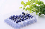 Natural Stone Beads 100pcs 8mm Blue White Sodalite Round Real Stone Beading Loose Gemstone Hole 1mm DIY Charm Smooth Beads for Bracelet Necklace Earrings Jewelry Making (Blue White Sodalite, 8mm) - color: Blue White Sodalite, size: 8mm