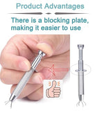 QWALIT Piercing Taper Threadless Insertion Tool - Titanium Labret Pin 16g, 18g, 20g - color: 11 - Ball Grabber Tool