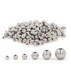 500pcs Silver Filled Spacer Beads that Do Not Fade Easily Smooth Round Beads Seamless Ball Beads Brass Loose Beads Metal Beads for DIY Necklace Bracelet Jewelry Making (Silver-2.5mm) - size: Silver-2.5mm