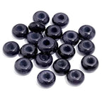 20Pcs Natural Blue Sandstone Large Hole Beads, 8x14mm Rondelle Gemstone Spacer Beads 6mm Big Hole for Jewelry Making, Beading Bracelets, Macrame & Hair Braiding - color: Blue Sandstone