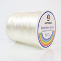 LUSTEMBER 330 Feet Satin Nylon String, 1 mm Silky Smooth Durable Nylon Cord for Jewelry Making, Bracelets, Beading, Necklaces, Macrame, Kumihimo, Rattail, and Chinese Knot Craft - size: Cream