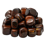 Amazing Gemstone Iron Tiger Eye Crystal Tumbled Stones Polished Rocks - Natural Gem Stones for Healing - DIY Crystals for Protection (1 Piece) - color: Iron Tiger Eye