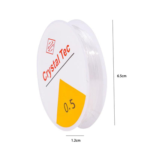0.5mm Clear Beading Cord Stretch Thread Crystal Elastic Cord for Bracelets Necklaces DIY Craft Beads and Handmade Projects 42.6Ft - color: Clear, size: 42.6Ft