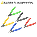 HARFINGTON 5" Flush Cut Pliers Small Precision Wire Cutter Side Cutter Diagonal Cutting Pliers for Jewelry Model Electronic 3D Print, Blue - color: Blue