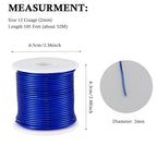 12 Gauge Blue Aluminum Craft Wire (105FT) - Anodized for Jewelry Making, Beading Floral, Plant Gardening, Sculpting & Modeling Craft Wire (Blue #9, 2mm) - color: Blue #9