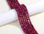 LAIDANLA Rose Pink Tiger Eye Stone 8mm Natural Stone Beads Round Loose Gemstone Beads for DIY Bracelet Necklace Earrings Jewelry Making Polishing Beading Crystal 96PCS 2 Strand 32" - color: Y-Rose Pink Tiger Eye, size: 8mm