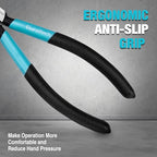 DURATECH 6-Inch Professional Wire Cutters, Flush Cutters with CNC Machined Edges, CR-V Thickened Side Cutters, Ultra-Sharp Flush Cut Pliers for Crafting, Electronics, Zip Ties, and DIY Models