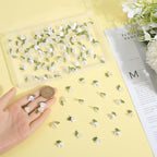 SUNNYCLUE 1 Box 120Pcs Lily Flower Charm White Lily Charms Acrylic Small Spring Floral Bell Leaves Lilies of The Valley Pendant Charm for Jewelry Making Charms Pendants Necklaces Supplies DIY Crafts - style: Chic