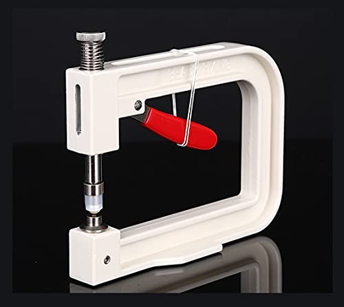 Manual Nailed Bead Machine Pearl Beads Rivet Setter DIY Handmade Pearl Setting Machine Tools Beading Attach Tool Portable (White)
