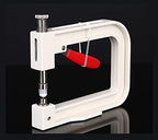 Manual Nailed Bead Machine Pearl Beads Rivet Setter DIY Handmade Pearl Setting Machine Tools Beading Attach Tool Portable (White)