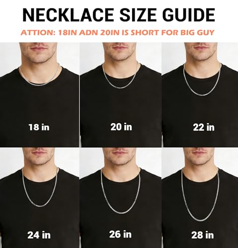 3.5mm/5mm Silver Stainless Steel Cuban Link Chain Necklace Jewelry for Men, 18-26 Inches - size: 18 Inches, style: 3.5mm-Silver