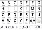 Acrylic Letter Beads 4mm Flat Round, 6mm Square - Beads for Making Friendship Bracelet or Necklace (Square White Plus Black) - color: Square White Plus Black