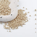480pcs 2/2.5/3/4/5/6mm 14K Gold Filled Round Spacer Beads,Ball Seamless Spacer Beads,for DIY Jewelry Bracelet Necklace Making Findings (14K Gold) - color: 14K Gold