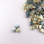 120 Pcs Heart Shape Spacer Beads Small Hole Spacer Beads Metal Loose Beads for Making Bracelet Necklace Earring Accessories DIY Handmade Craft (Gold/Silver/Gun Black) - color: Gold/Silver/Gun black