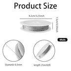 4 Rolls Stainless Steel Jewelry Wire 0.3mm Gauge for Jewelry Making, Craft, Sculpting, and Snare Wire Applications- 82 Feet per Roll