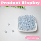 8mm Crackle Glass Beads for Jewelry Making, 700Pcs Round Crystal Beads for Bracelets, DIY Crafts (Royal Blue Crackle) - color: Royal Blue Crackle