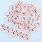100pcs Holographic Pink Faceted Crystal Glass Beads 8x10mm, Shiny Teardrop Glass Beads for Jewelry Making, Crystal Beads for Bracelet Necklace Earring DIY Craft - color: Water Pink
