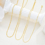 Gold Layered Necklaces for Women, 14K Gold Plated Dainty Gold Chain Choker Necklace Stack, Herringbone Gold Necklaces Set - color: gold-3-Satellite