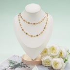 KYUNHOO 13FT/4M Gold Plated Jewelry Chains for Crafts Making Textured Butterfly Chain Link Satellite Bead Stainless Steel Necklace Bulk Jewelry - color: Butterfly Gold