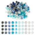 Fashewelry 100pcs 3mm Faceted Round Crystal Beads Small Natural Mixed Stone Beads for Bracelet Necklace Earrings DIY Jewelry Making - color: 03mm-Mixed-2
