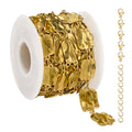 UMAOKANG 2 Meters Gold Rectangle Chain for Jewelry Making Stainless Steel Bulk Chain on Spool with Jump Rings Lobster Clasps - color: Gold Rectangle