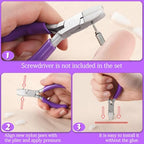 SPEEDWOX Nylon Jaw Pliers - Double Flat Jaw Pliers for Jewelry Making - style: Flat Nylon Jaw Pliers