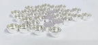 925 Sterling Silver Round Shape Bezel Cups, Silver Bezel Cups, Cab Bezel, Cabochon Setting.