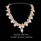3 Pcs 925 Sterling Silver Necklace Extenders for Women Durable Strong Removable Necklace Bracelet Anklet Extension Jewelry Making Chains - color: 2 4 6 Inch, Silver