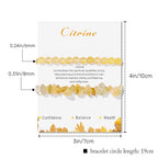 Healing Crystal Bracelets for Women 2 PCS 6mm Natural Stone Bracelet Stretch Crystal Beaded Bracelets Handmade Gemstone Bracelet Jewelry Gifts Christmas Gifts for Women Girls - style: citrine