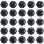 1 Box 8MM 120PCS Black Onyx Beads with Holes Natural Agate Round Gemstone Polished Stone Smooth Loose Spacer Bead Bulk for Jewelry Making Earrings Bracelet Necklace Decor DIY Craft Supply