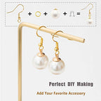 Hypoallergenic Earring Hooks 150 PCS/75 Pairs, Silver Plated Ear Wires Fish Hooks,500pcs Earring Making Kit with Jump Rings and Clear Silicone Earring Backs Stoppers for DIY Jewelry Making - color: Silver,Gold, size: 500pcs