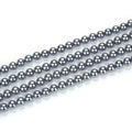 95pcs Adabele AAA Grade 4mm Small Natural Shell Pearl Loose Round Beads Freshwater Mother of Pearl Nacre 15 inch (Dark Silver) for DIY Craft Jewelry Making SP4-30 - color: Dark Silver, size: 4mm (0.16 inch)