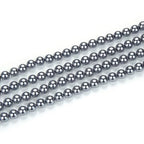 48pcs Adabele AAA Grade 8mm Natural Shell Pearl Loose Round Beads Freshwater Mother of Pearl Nacre 15 inch (Dark Silver) for DIY Craft Jewelry Making SP8-30 - color: Dark Silver, size: 8mm (48pcs/1 Strand)