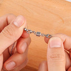 925 Sterling Silver Double Lobster Clasp Magnetic Jewelry Clasps Magnetic Necklace Clasps and Closures Sterling Silver Double Bracelet Necklace Clasp - color: C-White Gold