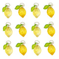 50pcs Glass Pendant Charms - Multicolor Theme Drops for Necklace Craft, Jewelry Making Supplies (Various Styles) - style: Lemon