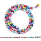 Craftdady 150pcs Stone Heishi Beads Imperial Jasper Turquoise Gemstone Loose Spacer Beads 4mm Frosted Flat Round Bracelet Bead for DIY Craft Earring Necklace Jewelry Making - color: Mixed Color 4mm
