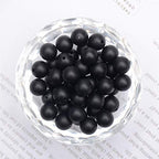 NCB Black Matte Onyx Beads 200pcs 4mm Round Gemstone Beads Spacer Charm Beads Natural Stone Loose Beads for Bracelet Necklace Jewelry Making 4mm 6mm 8mm 10mm (Matte Black Onyx, 4mm 200Beads) - color: Matte Black Onyx, size: 4mm 200Beads