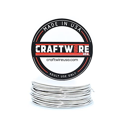 Solid Bare Stainless Steel Wire Round Selection, Dead Soft, 5OZ, 18 Gauge - color: Stainless Steel, size: Stainless Steel 5 OZ - 18 GA
