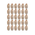 30pc Natural Oval Wood Beads - Unfinished Wooden Spacer Beads (Large) 20mm x 30mm, 8mm Hole for Jewelry Making - color: 30x20mm, Natural#30pcs