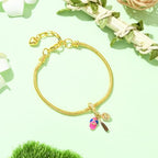Charms for Jewelry Making Real 18K Gold Plated Dangle Charms Large Hole European Brass Pendant for Bracelet Necklace Women Gift - style: Baseball