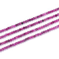 Adabele 30 Inch Natural Red Ruby Healing Gemstone 3mm x 2mm Tiny Small Faceted Round Rondelle Loose Beads Stone Spacer (310-330pcs) for Craft Jewelry Making GK-A5 - color: Red Ruby, size: 3mm x 2mm - 30 inch/2 strands